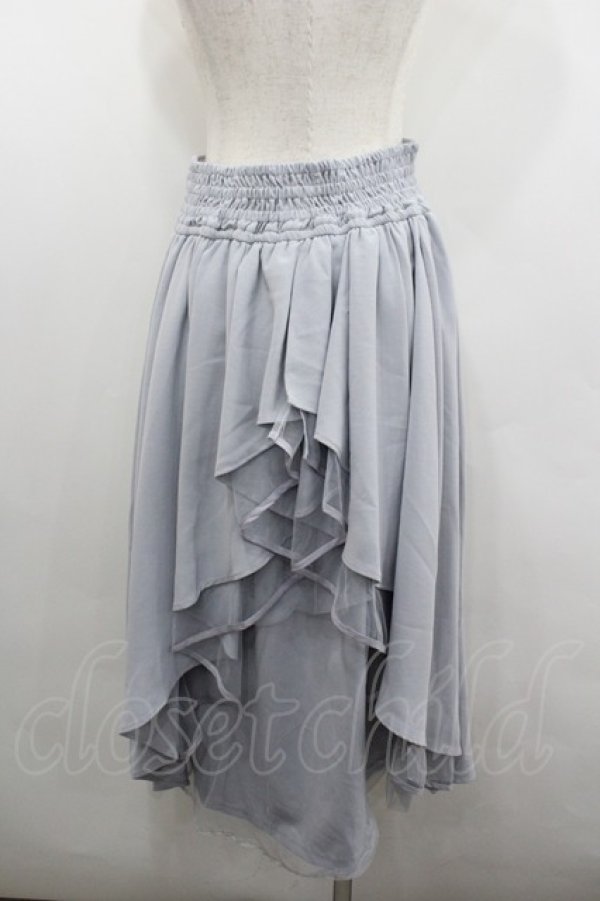 画像3: axes femme POETIQUE / バックフリルレースアップスカート  サックス I-26-02-08-098-AX-SK-SA-ZI (3)