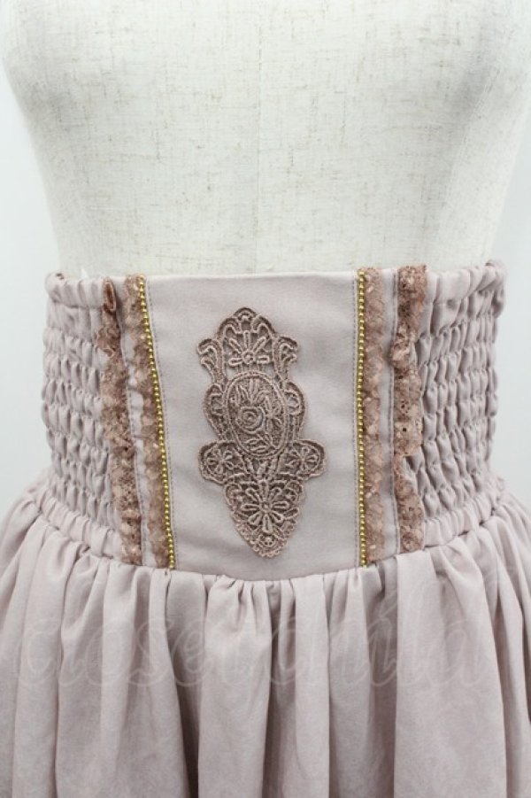 画像2: axes femme / アンティーク柄2WAYスカート  ピンク I-26-02-08-100-AX-SK-AS-ZI (2)