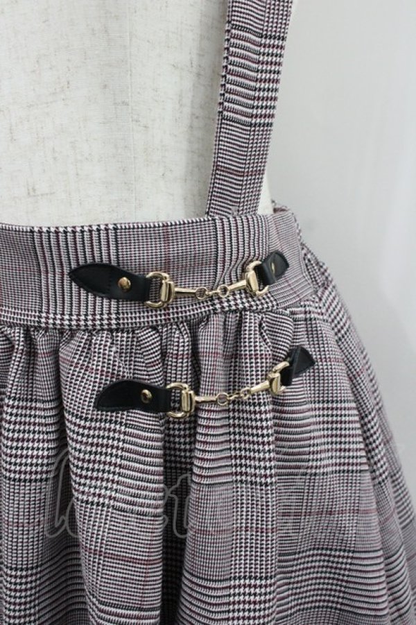 画像2: axes femme / ビット使いサススカート  ボルドー I-26-02-08-101-AX-SK-SA-ZI (2)