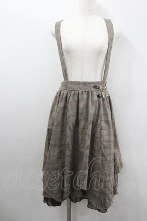 画像: axes femme / ビット使いサススカート  ブラウン I-26-02-08-102-AX-SK-SA-ZI