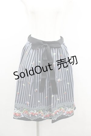 画像: axes femme POETIQUE / ストロベリーリボンスカート M 黒 I-26-02-08-105-AX-SK-SA-ZI