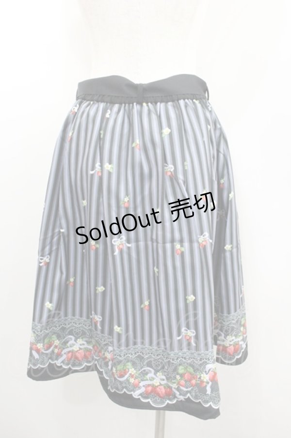 画像2: axes femme POETIQUE / ストロベリーリボンスカート M 黒 I-26-02-08-105-AX-SK-SA-ZI (2)