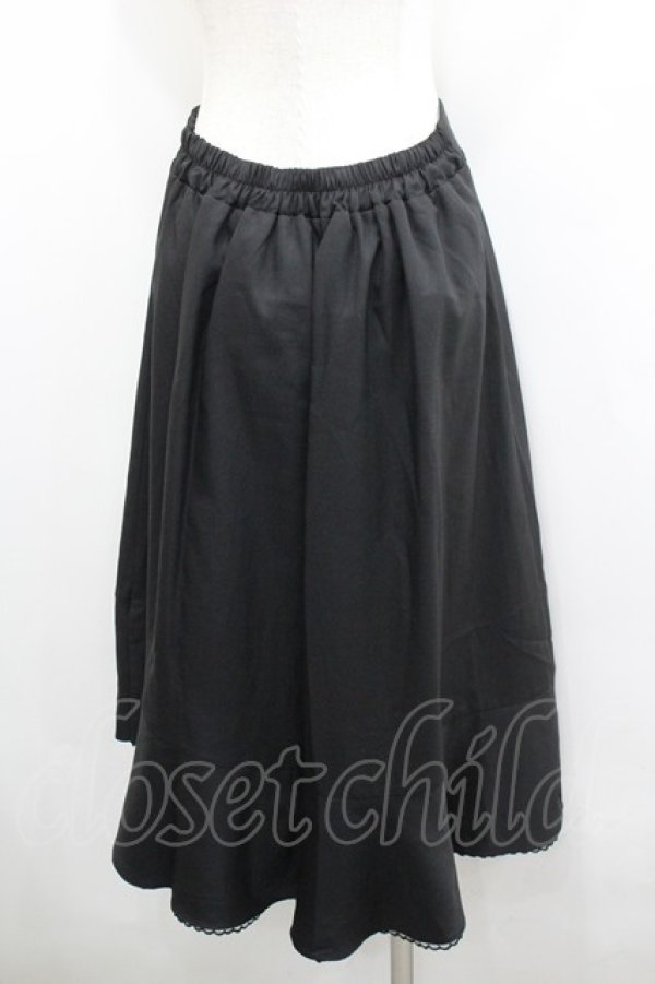 画像2: axes femme / 釦付ラッフルスカート M 黒 I-26-02-08-111-AX-SK-TE-ZI (2)