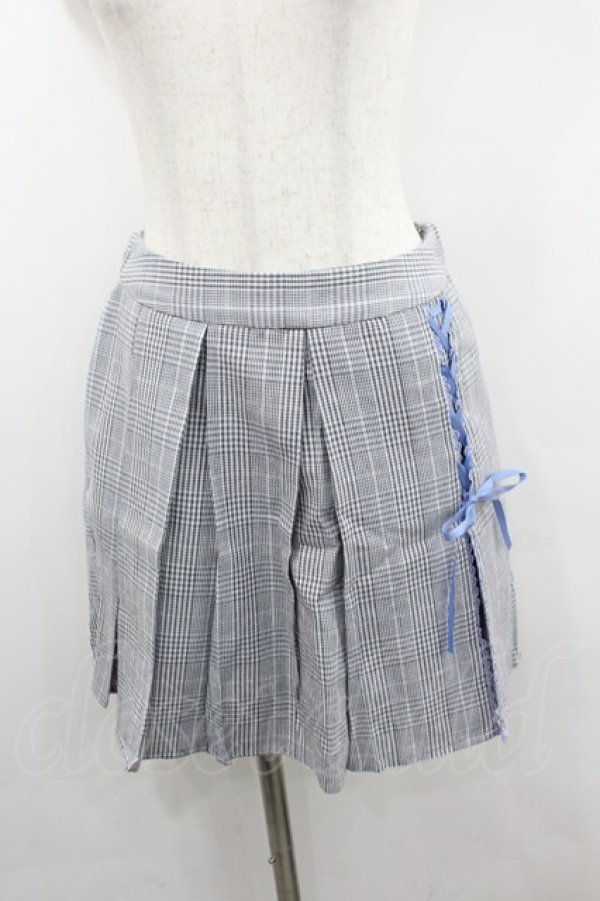 画像1: axes femme POETIQUE / レースアップキュロット M サックス I-26-02-08-117-AX-PA-SA-ZI (1)