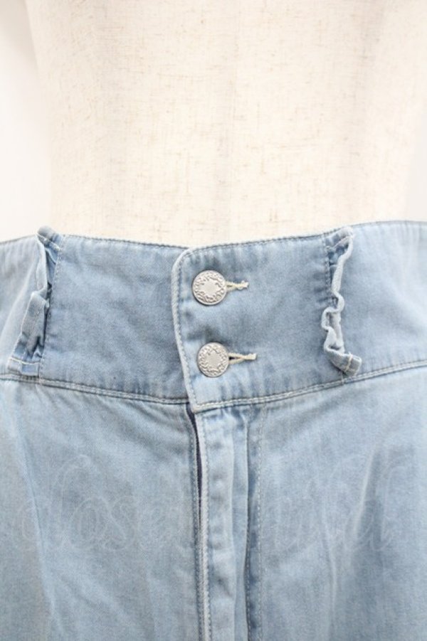 画像2: axes femme / ハイウエストワイドデニムPT L ブリーチ I-26-02-08-119-AX-PA-SA-ZI (2)