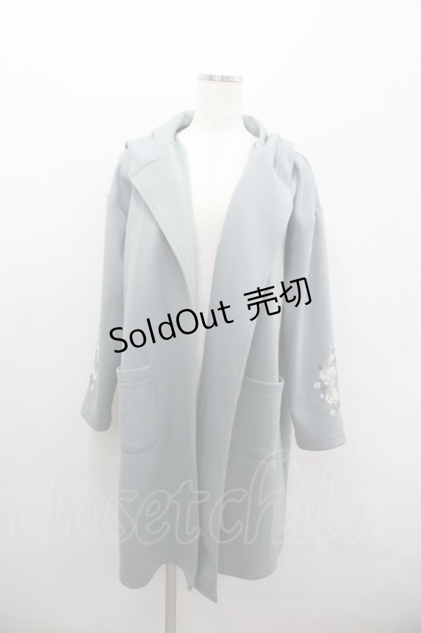 画像1: axes femme / 袖刺繍コーデイガン  ミント I-26-02-08-027-AX-TO-HR-ZI (1)