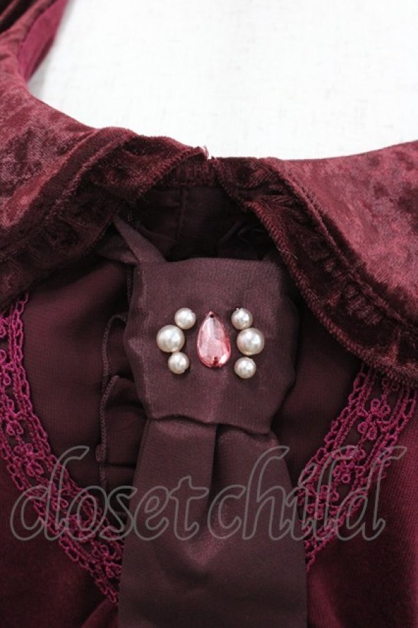 画像2: axes femme / タイ付きクラシックPO  ボルドー I-26-02-08-032-AX-TO-SA-ZI (2)