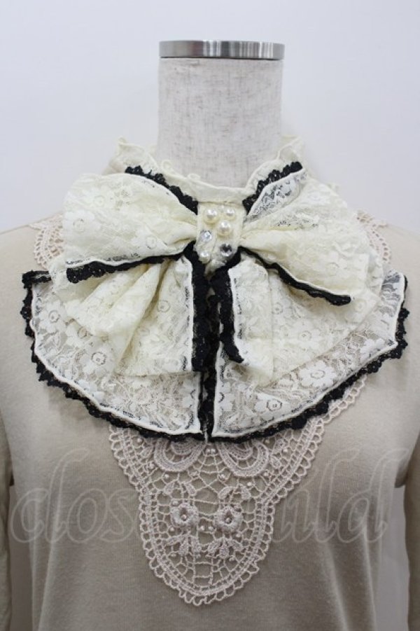 画像2: axes femme / BIGリボンハイネックカットソー  アイボリー I-26-02-11-035-AX-TO-SA-ZI (2)