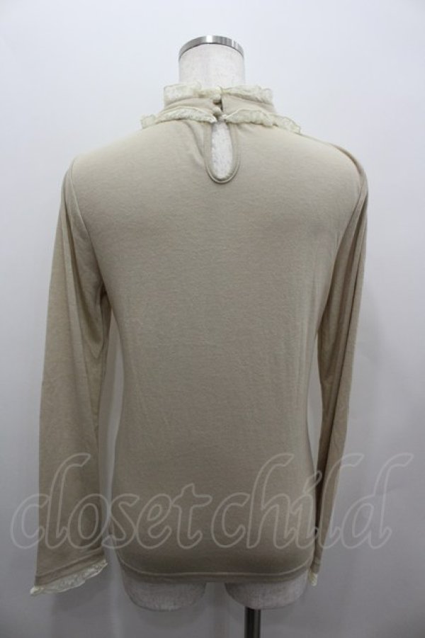 画像3: axes femme / BIGリボンハイネックカットソー  アイボリー I-26-02-11-035-AX-TO-SA-ZI (3)