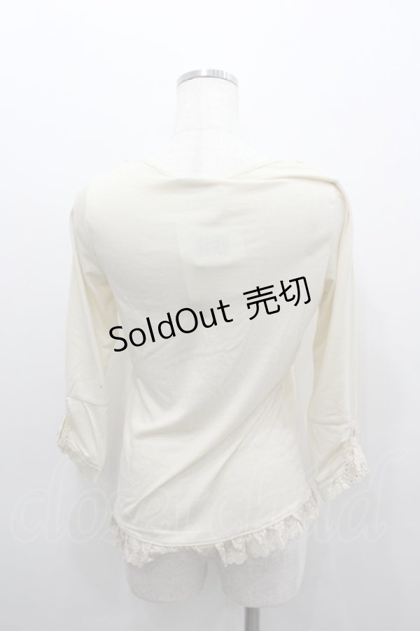 画像3: axes femme / ストーンレース長袖カットソー  アイボリー I-26-02-11-041-AX-TO-SA-ZI (3)