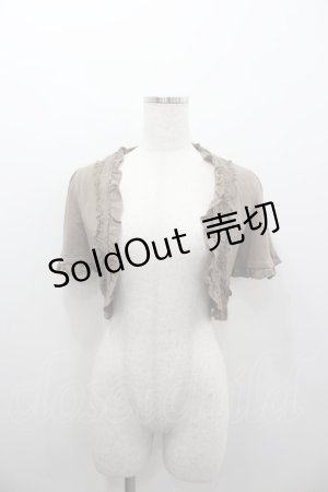 画像: axes femme / レースデザインボレロ  ブラウン I-26-02-11-043-AX-TO-SA-ZI