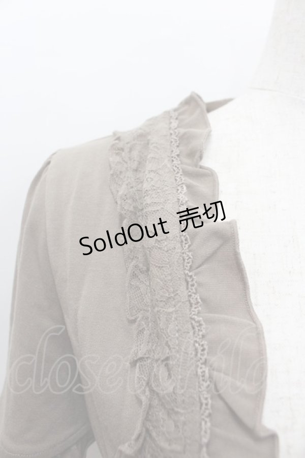 画像2: axes femme / レースデザインボレロ  ブラウン I-26-02-11-043-AX-TO-SA-ZI (2)