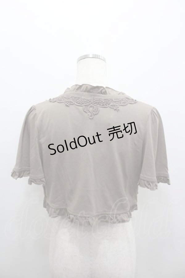 画像3: axes femme / レースデザインボレロ  ブラウン I-26-02-11-043-AX-TO-SA-ZI (3)