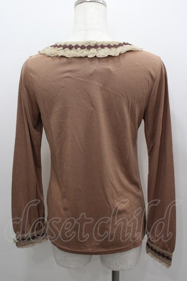 画像3: axes femme / レースBIGリボンカットソー  ピンク I-26-02-11-044-AX-TO-SA-ZI (3)