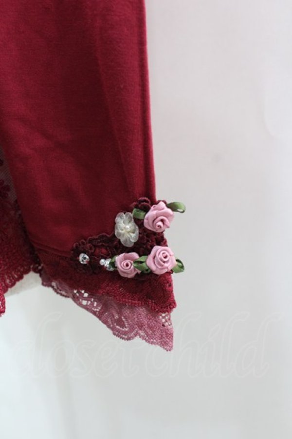 画像3: axes femme / 袖口ガーデンロングインナー M 濃ピンク I-26-02-11-045-AX-TO-SA-ZI (3)