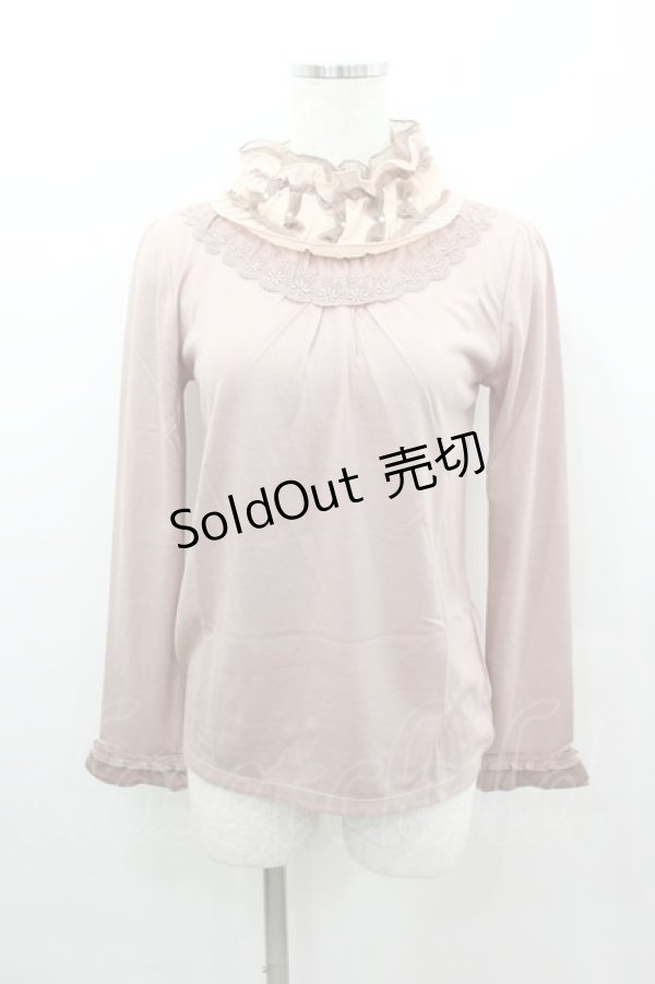 画像1: axes femme / 首元シャーリングタートル M アワピンク I-26-02-11-046-AX-TO-SA-ZI (1)