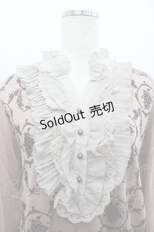 画像3: axes femme / ローズカメオフロッキートップス  ピンクＸ黒 I-26-02-11-005-AX-TO-SA-ZI (3)