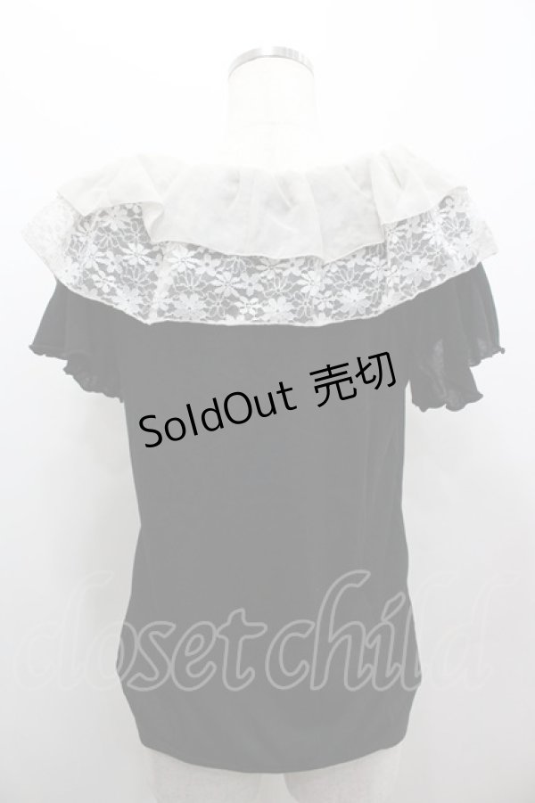 画像3: axes femme / お花ＸパールPO  黒 I-26-02-11-006-AX-TO-SA-ZI (3)