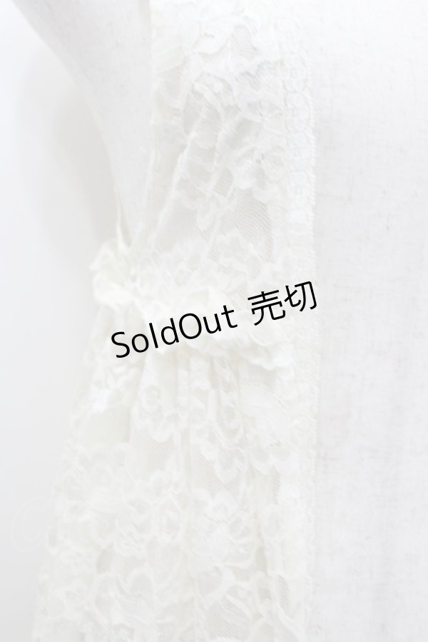 画像2: TRALALA / 総レースジレ  白 I-26-02-11-065-LO-TO-SA-ZI (2)