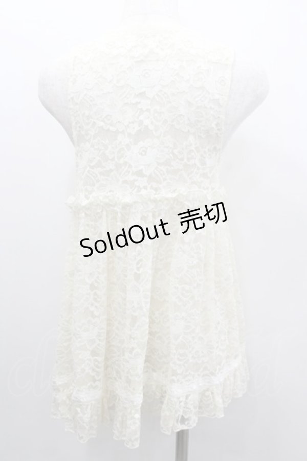 画像3: TRALALA / 総レースジレ  白 I-26-02-11-065-LO-TO-SA-ZI (3)