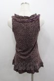 画像3: axes femme / 巻き薔薇レオパードタンク  パープル I-26-02-11-073-AX-TO-SA-ZI (3)