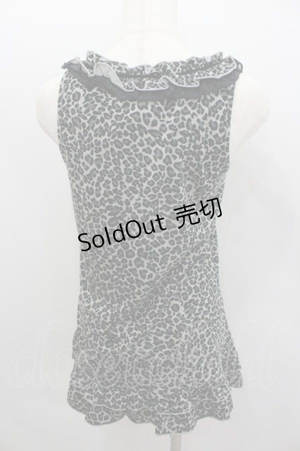 画像3: axes femme / 巻き薔薇レオパードタンク M グレー I-26-02-11-074-AX-TO-SA-ZI (3)