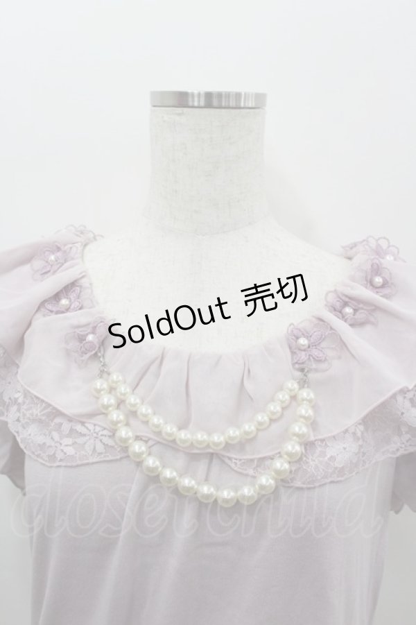 画像2: axes femme / お花ＸパールPO  ラベンダー I-26-02-11-008-AX-TO-SA-ZI (2)