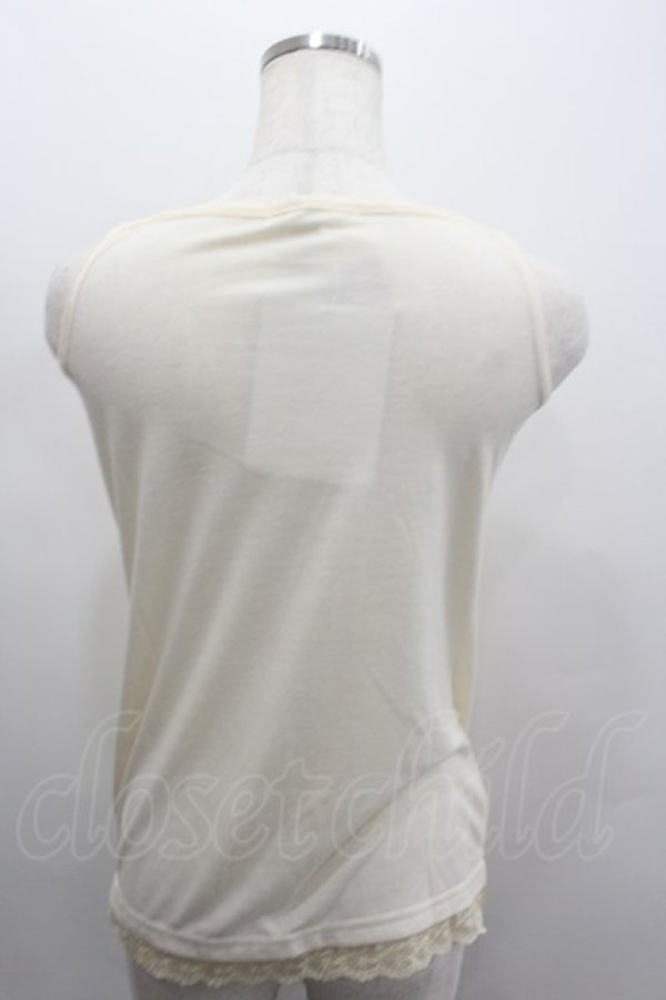 画像3: axes femme / フラワーレースタンク  アイボリー I-26-02-11-081-AX-TO-SA-ZI (3)