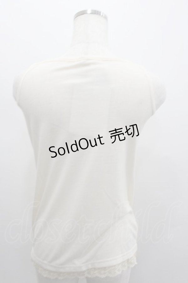 画像3: axes femme / フラワーレースタンク  アイボリー I-26-02-11-081-AX-TO-SA-ZI (3)