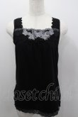 画像1: axes femme / フラワーレースタンク  黒 I-26-02-11-082-AX-TO-SA-ZI (1)