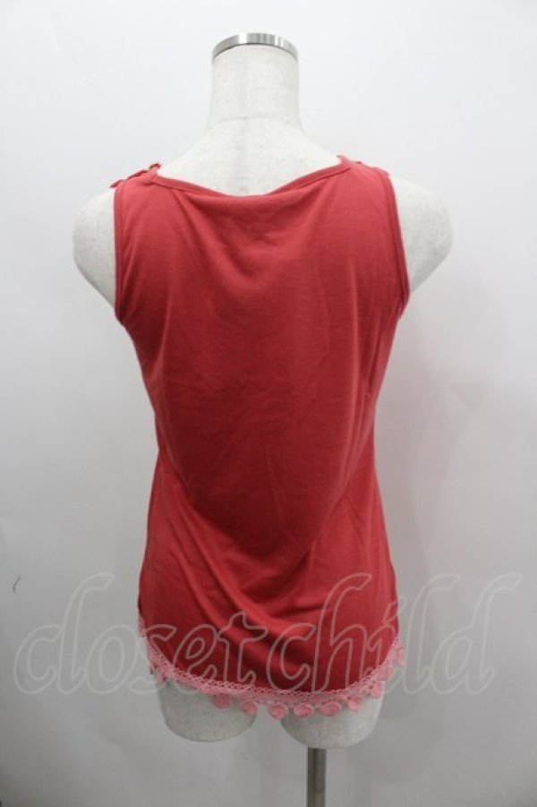 画像3: axes femme / 胸元巻き薔薇タンク  濃ピンク I-26-02-11-085-AX-TO-SA-ZI (3)