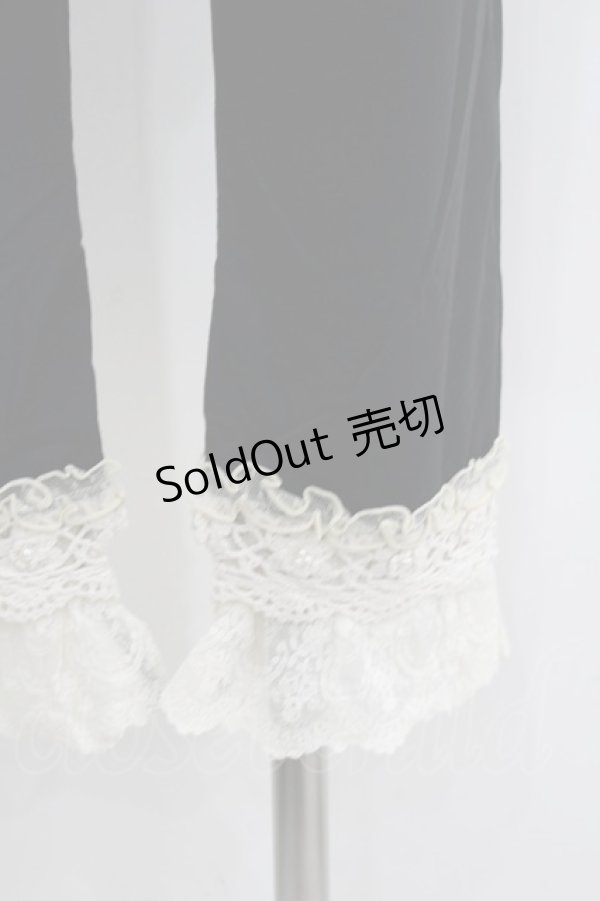 画像3: axes femme / カギ針使い七分丈スパッツ  黒Ｘ白 I-26-02-11-089-AX-PA-SA-ZI (3)