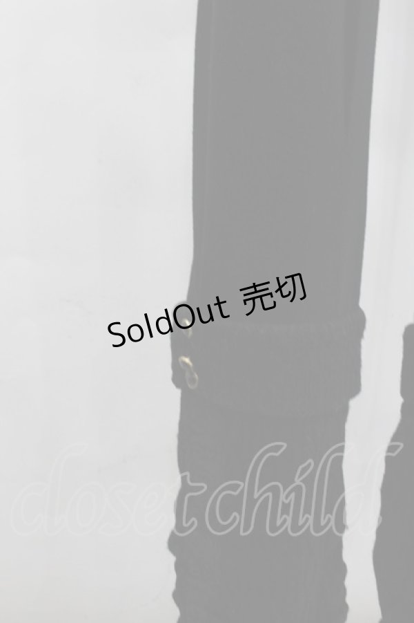 画像2: axes femme / ニットアームカバー切り替えレギンス  黒 I-26-02-11-093-AX-PA-SA-ZI (2)