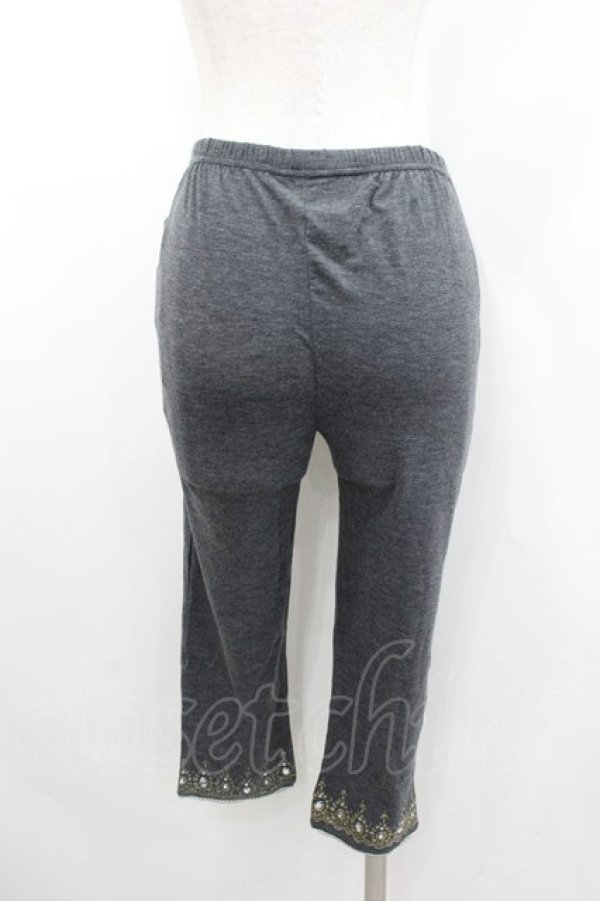 画像3: axes femme / レースプリントスパッツ  グレーＸゴールド I-26-02-11-094-AX-PA-SA-ZI (3)