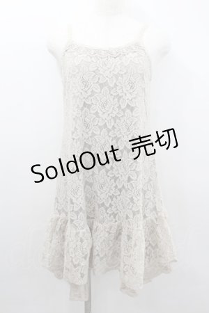 画像: axes femme / 総レースキャミワンピース  アイボリー I-26-02-11-095-AX-OP-SA-ZI