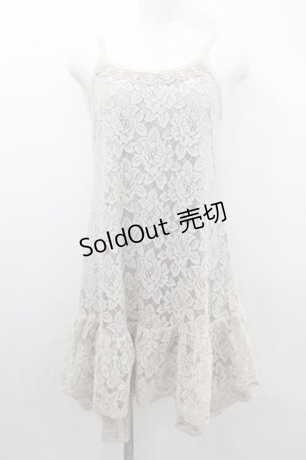 画像1: axes femme / 総レースキャミワンピース  アイボリー I-26-02-11-095-AX-OP-SA-ZI (1)