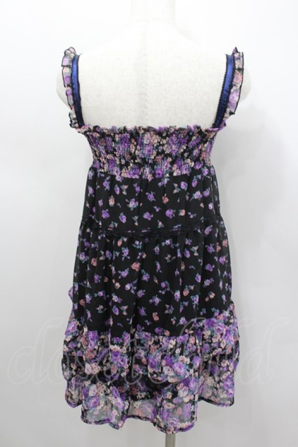 画像3: axes femme / 2WAYワンピース  黒Ｘ紫 I-26-02-11-103-AX-OP-SA-ZI (3)