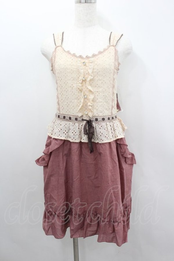 画像1: axes femme / ビスチェドッキングOP M アワピンク I-26-02-11-106-AX-OP-SA-ZI (1)