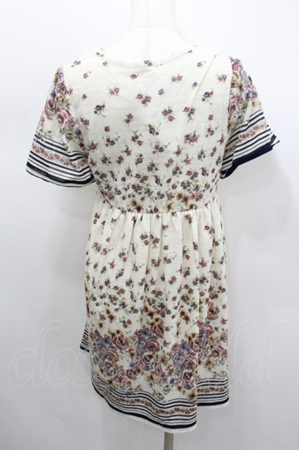 画像3: axes femme / ローズブーケ透かしレースワンピース M アイボリー I-26-02-11-115-AX-OP-SA-ZI (3)