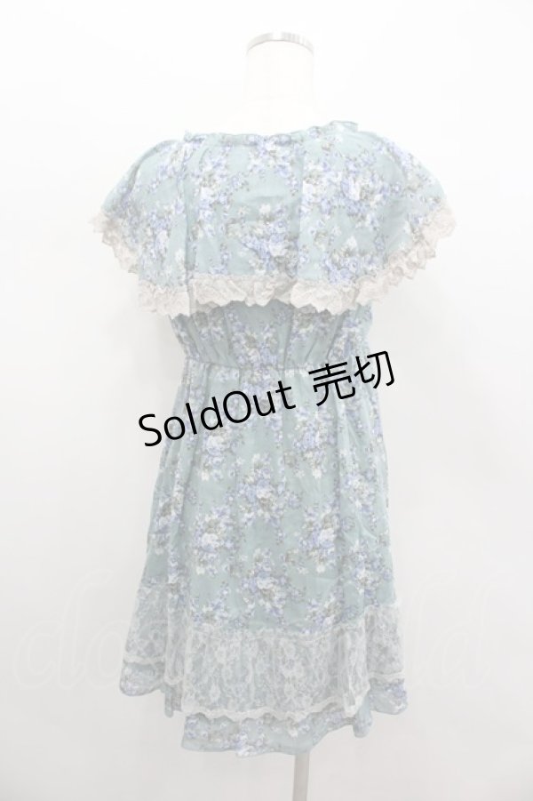 画像3: axes femme / スカーフ柄花柄チュニ M グリーン I-26-02-11-122-AX-OP-SA-ZI (3)