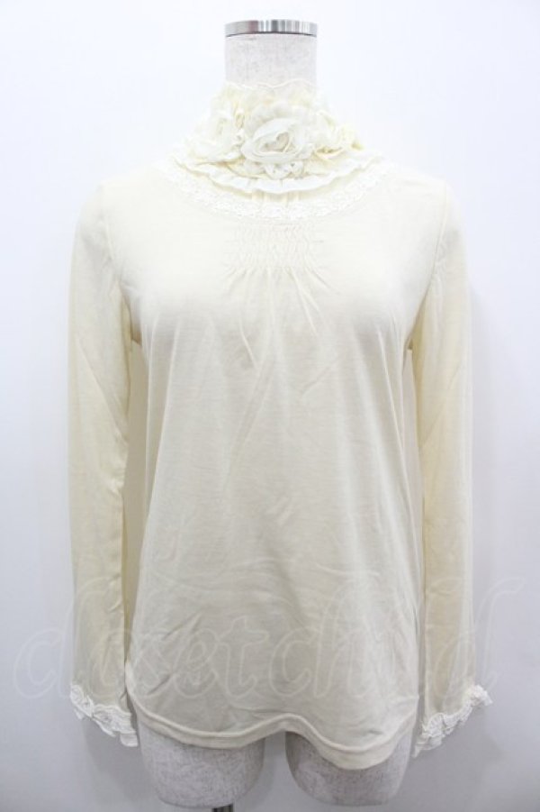 画像1: axes femme / 首元ローズタートル  アイボリー I-26-02-11-020-AX-TO-SA-ZI (1)