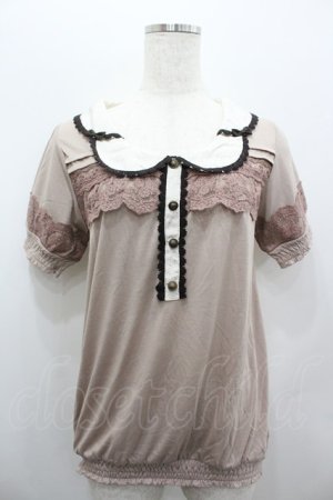 画像: axes femme / 異素材衿使いPO M アワピンク I-26-02-11-025-AX-TO-SA-ZI