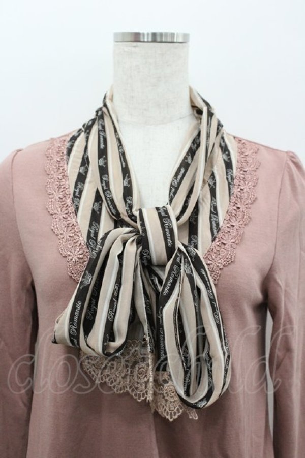 画像2: axes femme / レジメ柄ボータイPO  アワピンク I-26-02-11-026-AX-TO-SA-ZI (2)