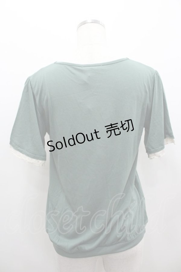 画像3: axes femme / 刺繍入りブロッキングPO M グリーン I-26-02-11-030-AX-TO-SA-ZI (3)