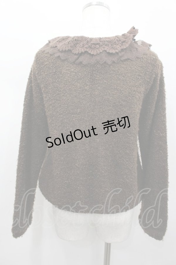 画像3: axes femme / ボアジップアップカーデ  ブラウン I-26-02-13-034-AX-TO-SA-ZI (3)