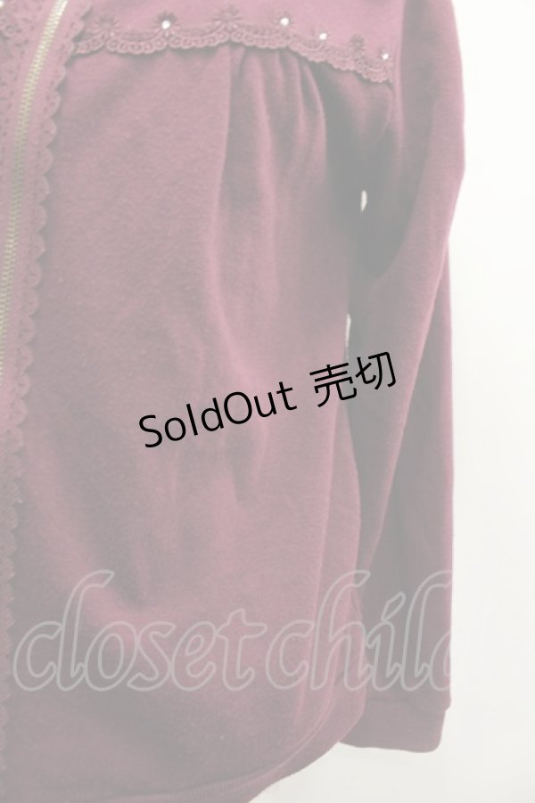 画像2: axes femme / バックレースアップパーカー  ボルドー I-26-02-13-038-AX-TO-SA-ZI (2)