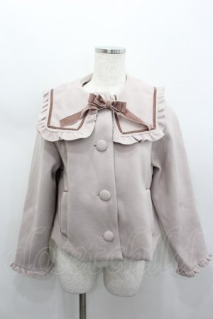 画像: m petit by misako / セーラー襟ショートコート M ピンク I-26-02-13-004-LO-CO-TE-ZI