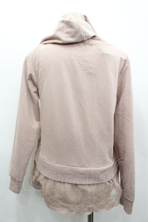 画像3: axes femme / バックチュールレースパーカー  ピンク I-26-02-13-040-AX-TO-SA-ZI (3)