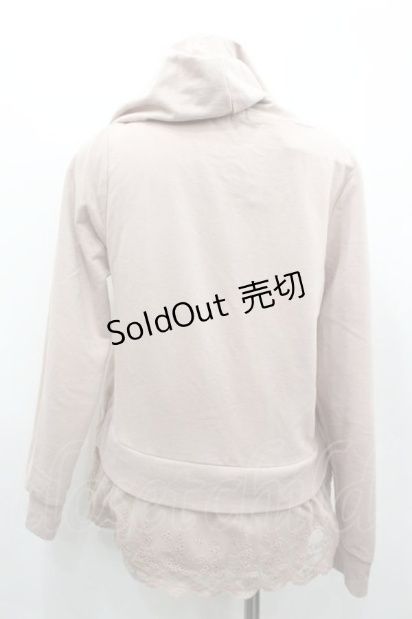 画像3: axes femme / バックチュールレースパーカー  ピンク I-26-02-13-040-AX-TO-SA-ZI (3)