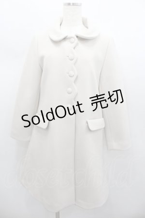 画像: Fi.n.t / ローズ刺繍衿スカラップコート F ベージュ I-26-02-13-005-CA-CO-TE-ZI